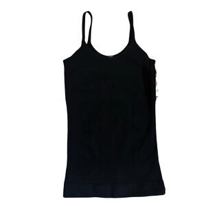 Curveez Incredibly Seamless Shaping Black Cami Tank Shapewear L Large New